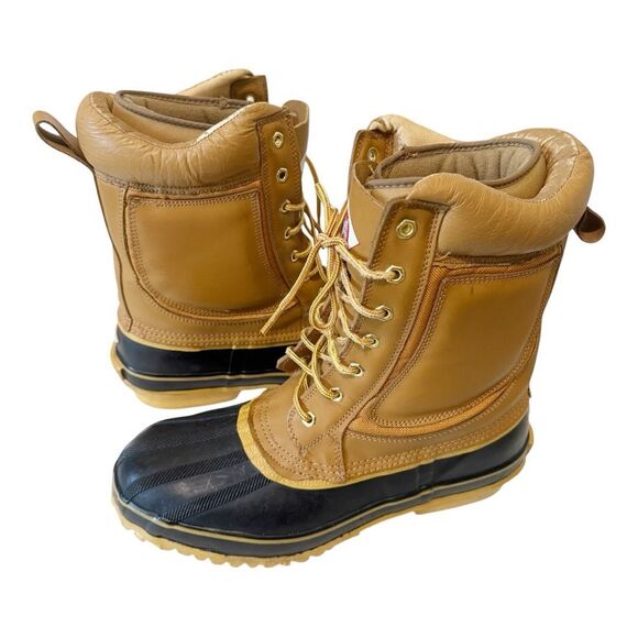 Red Ball Men’s Steel Shank Tan Brown Hunting Thinsulate Duck Boots Size 12 - Picture 1 of 12